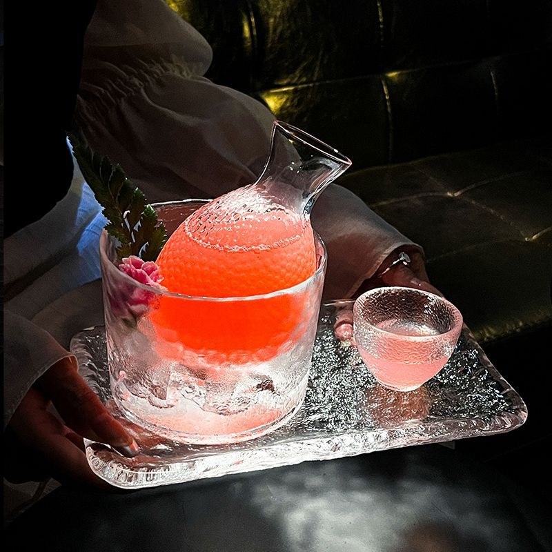 Leicht beschwipst Obst Cocktail Set Sake Kleine Haus Eis Topf Wärmer Atmosphäre Wein Tasse_voghion.com