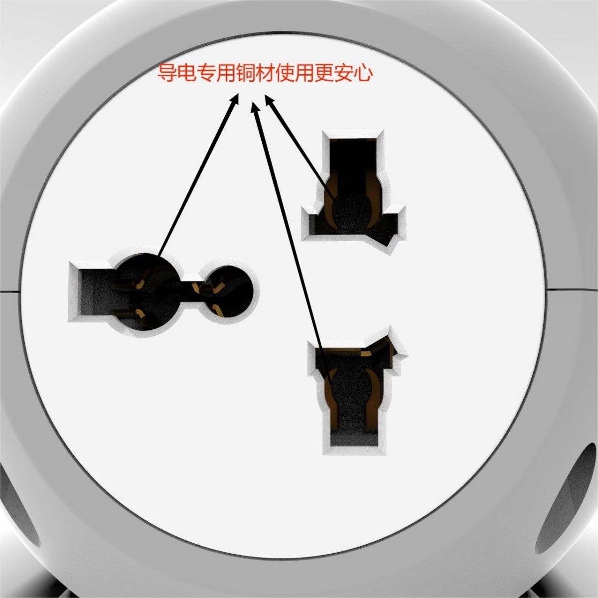VEBAN港版智能魔方插座转换器2USB+1TYPE-C10.5W强电适配器 图片 3