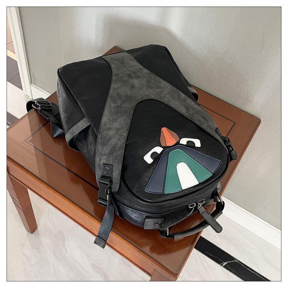 New trendy backpack, truly fashionable, large capacity, leather backpack, durable and wear-resistant, highlighting your uniqueness_voghion.com