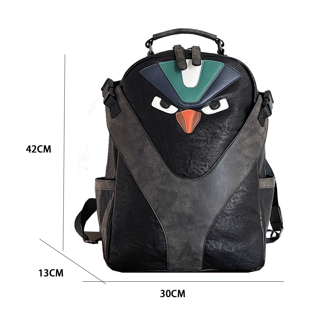 New trendy backpack, truly fashionable, large capacity, leather backpack, durable and wear-resistant, highlighting your uniqueness_voghion.com