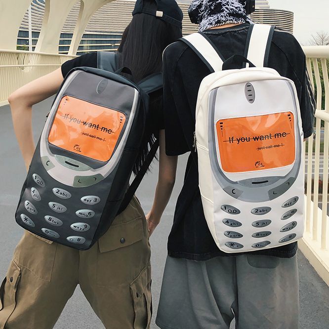 New fashionable backpack, nostalgic phone style, absolutely fashionable, unique design, unparalleled style makes you always stand out in the crowd
_voghion.com