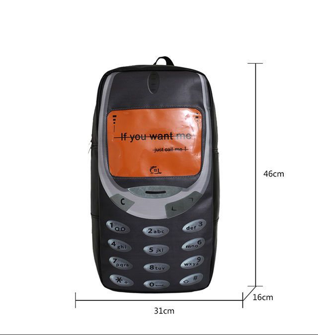 New fashionable backpack, nostalgic phone style, absolutely fashionable, unique design, unparalleled style makes you always stand out in the crowd
_voghion.com