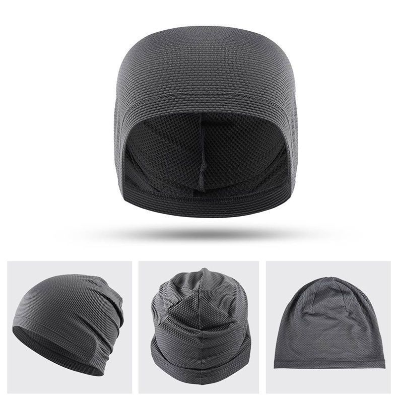Nieuwe zomerse hardloopmuts voor mannen, sneldrogende beanie, kale muts, hoofdbedekking, dunne lichtgewicht fietsmuts voor vrouwen_voghion.com