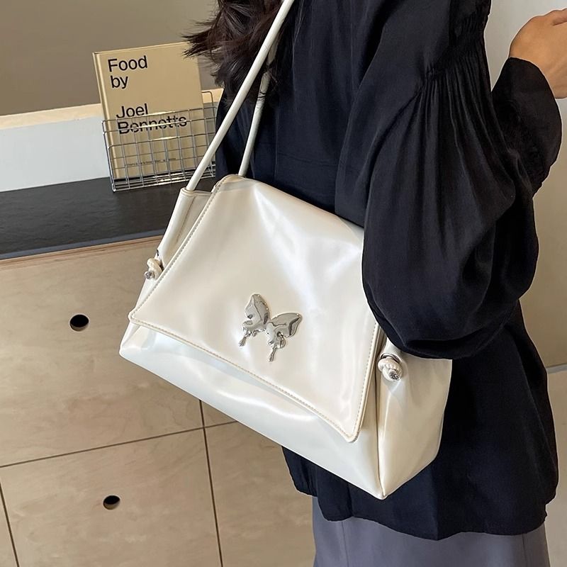 腋下時尚蝴蝶小方包女2024夏季新款簡約百搭單肩包韓版小眾手拎包
