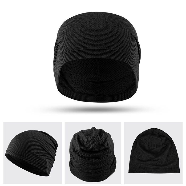 Nieuwe zomerse hardloopmuts voor mannen, sneldrogende beanie, kale muts, hoofdbedekking, dunne lichtgewicht fietsmuts voor vrouwen_voghion.com