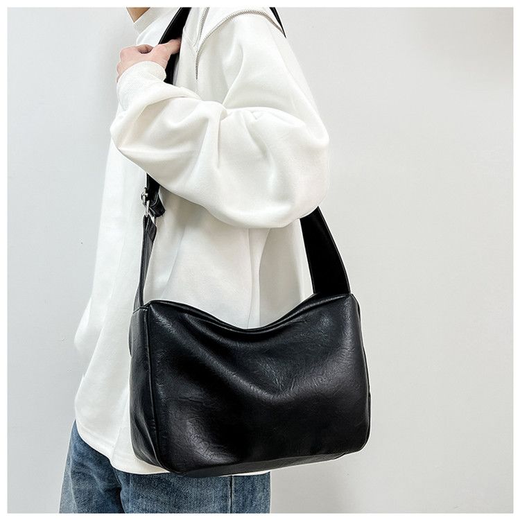 Nuova borsa a tracolla quadrata casual da uomo, alla moda, semplice, retrò, giapponese, versione coreana_voghion.com