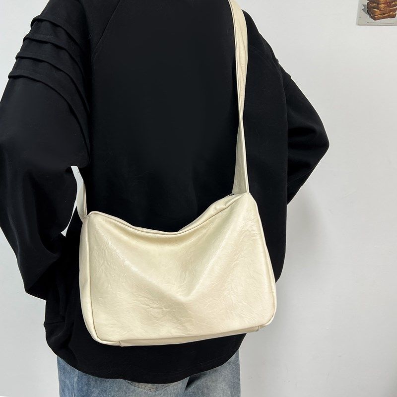Nuova borsa a tracolla quadrata casual da uomo, alla moda, semplice, retrò, giapponese, versione coreana_voghion.com