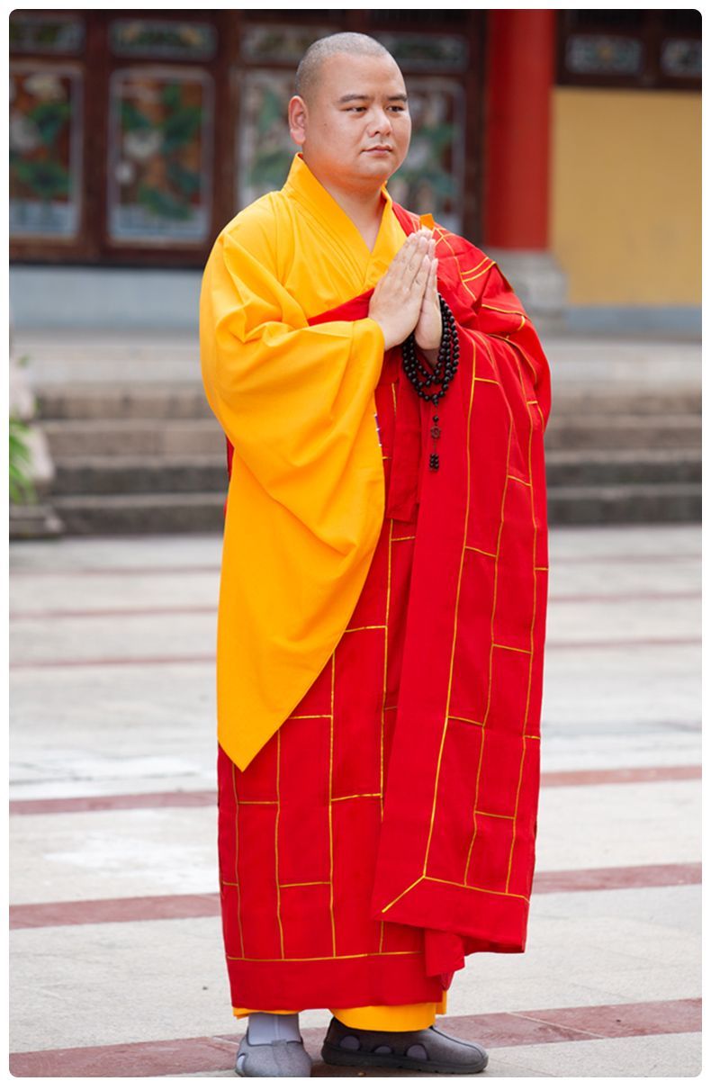 缘思梵海青居士服搭衣受五戒搭衣僧衣缦衣袈裟法衣 detail 15