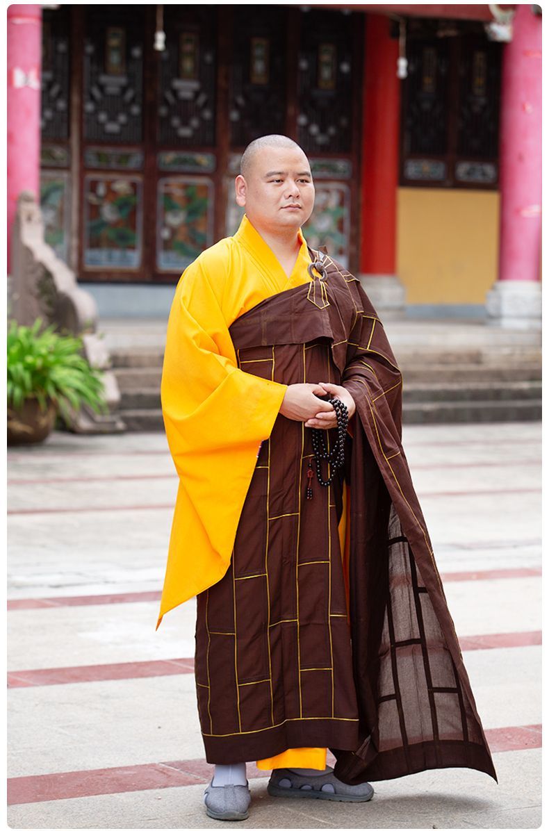 缘思梵海青居士服搭衣受五戒搭衣僧衣缦衣袈裟法衣 detail 13