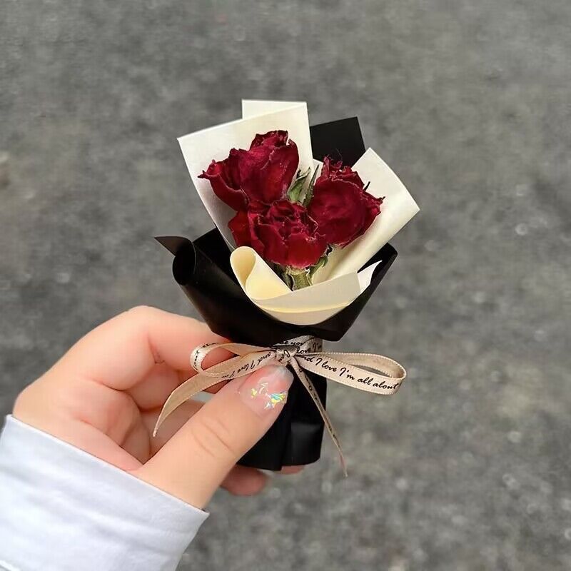Priză de aer pentru aer condiționat montată pe mașină, buchet de flori etern creativ, parfum auto, decor, parfum trandafir_voghion.com