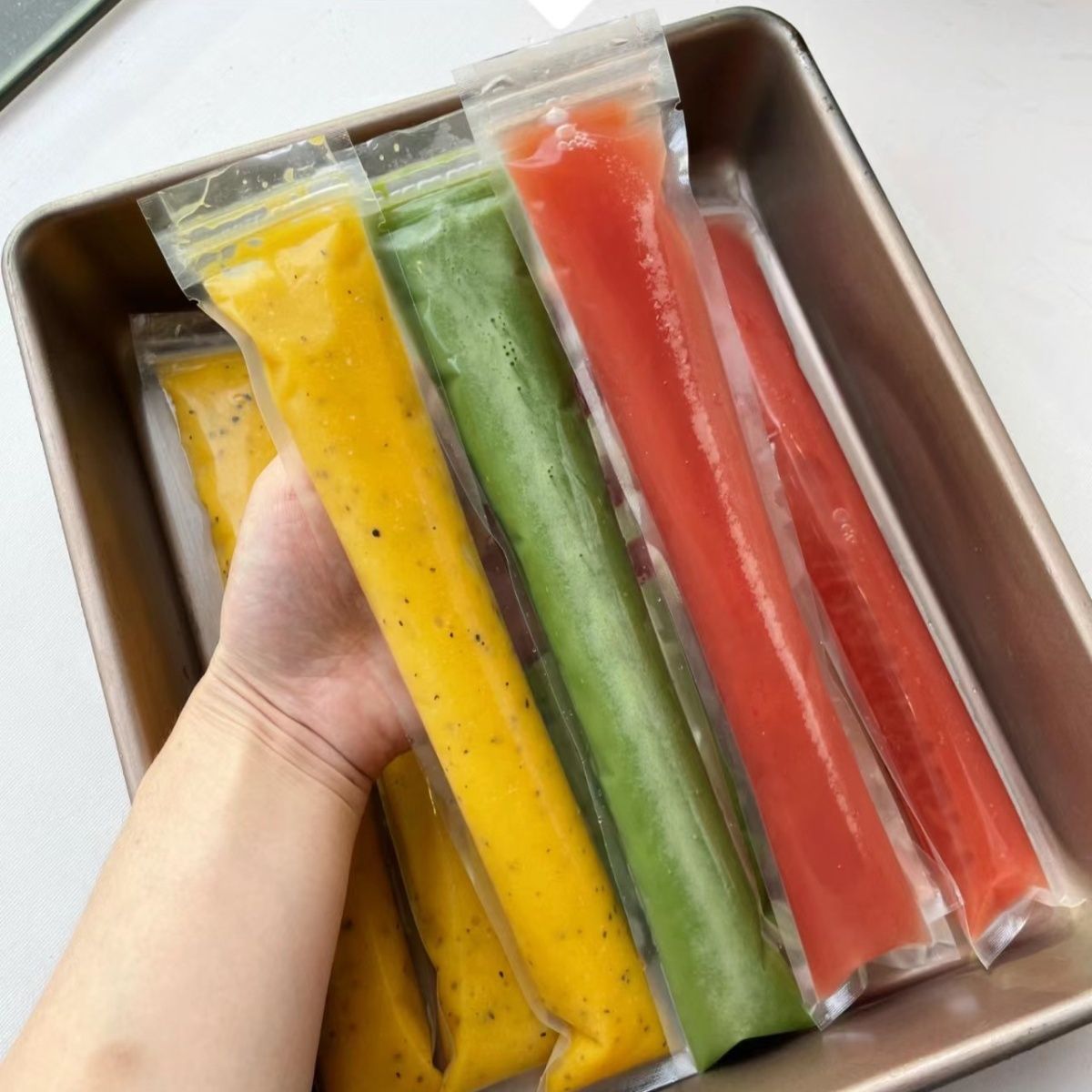 食品级一次性冰袋碎碎冰棒棒冰袋子水果果冻袋冰棍猫条防漏自封袋 图片 3