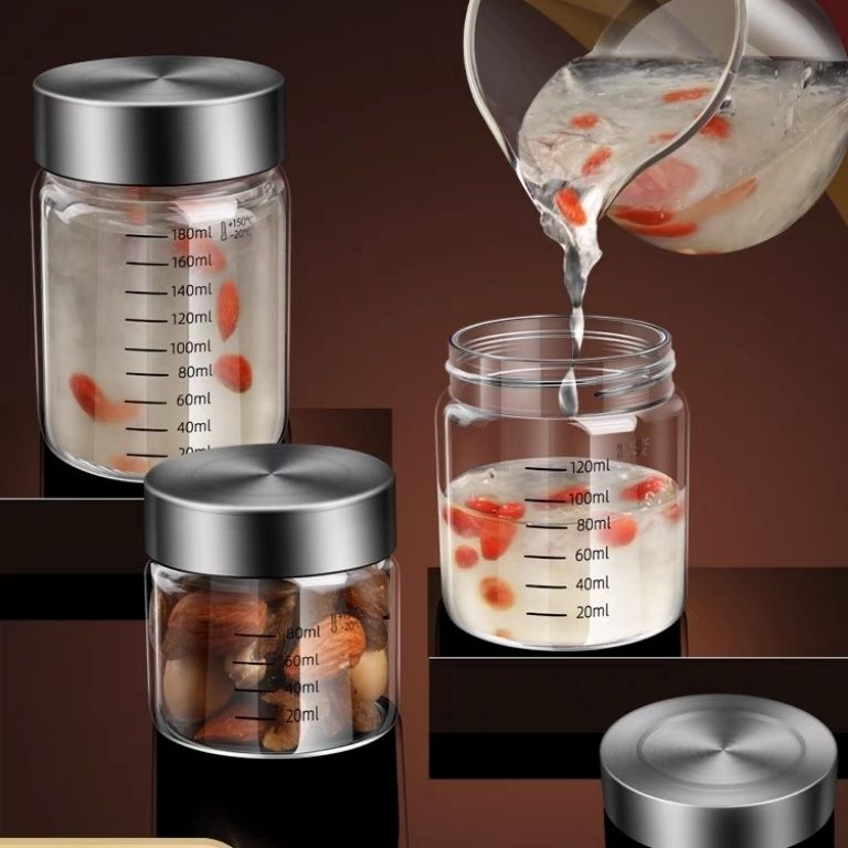 燕窝分装瓶食品级可蒸煮鲜炖盅高硼硅耐高温花胶银耳羹专用玻璃杯