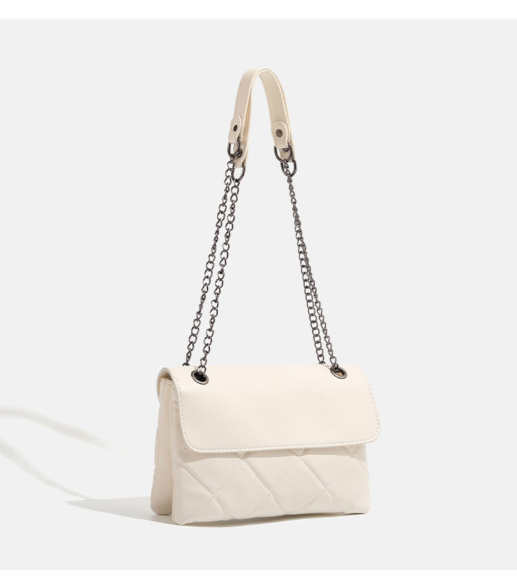 CHARHP&KEJNT borsa a tracolla quadrata piccola alla moda con catena a griglia di diamanti 2024 nuova da donna_voghion.com