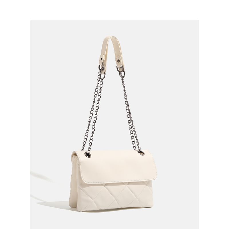 CHARHP&KEJNT borsa a tracolla quadrata piccola alla moda con catena a griglia di diamanti 2024 nuova da donna_voghion.com