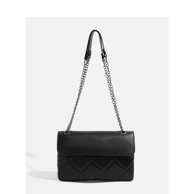 CHARHP&KEJNT borsa a tracolla quadrata piccola alla moda con catena a griglia di diamanti 2024 nuova da donna_voghion.com