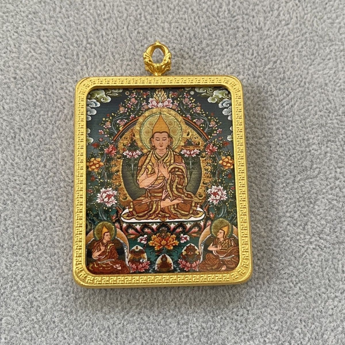 Traditional Hand-Painted Tsongkhapa Thangka