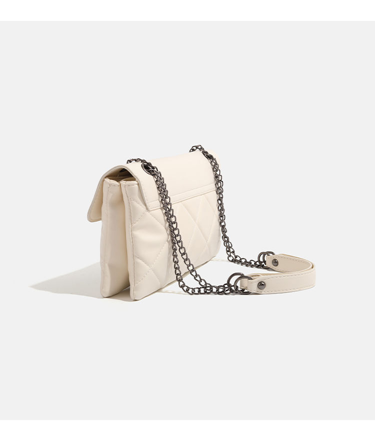 CHARHP&KEJNT borsa a tracolla quadrata piccola alla moda con catena a griglia di diamanti 2024 nuova da donna_voghion.com