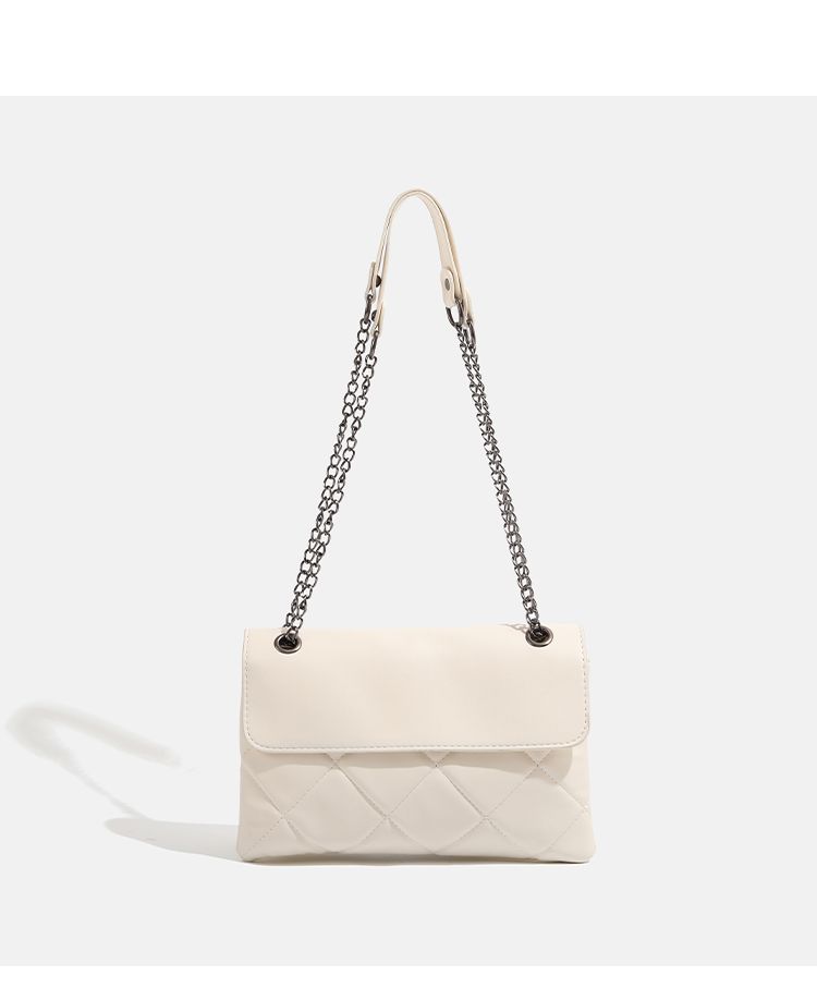 CHARHP&KEJNT borsa a tracolla quadrata piccola alla moda con catena a griglia di diamanti 2024 nuova da donna_voghion.com