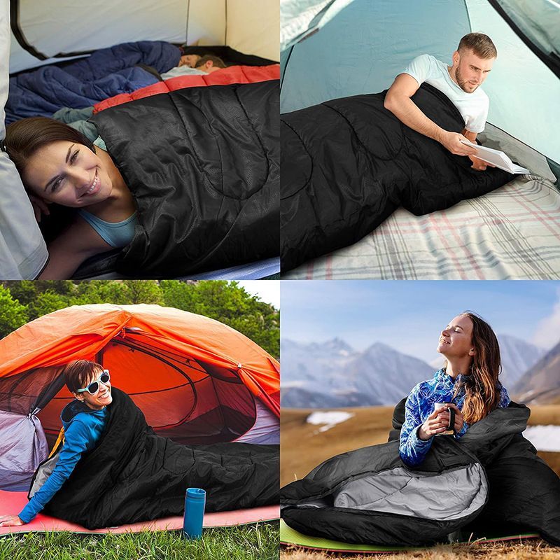 Outdoor Single Sleeping Bag Adults, Portable Camping, Thickened Dirt-resistant, Suitable For All-season Travel, Nap, And_voghion.com