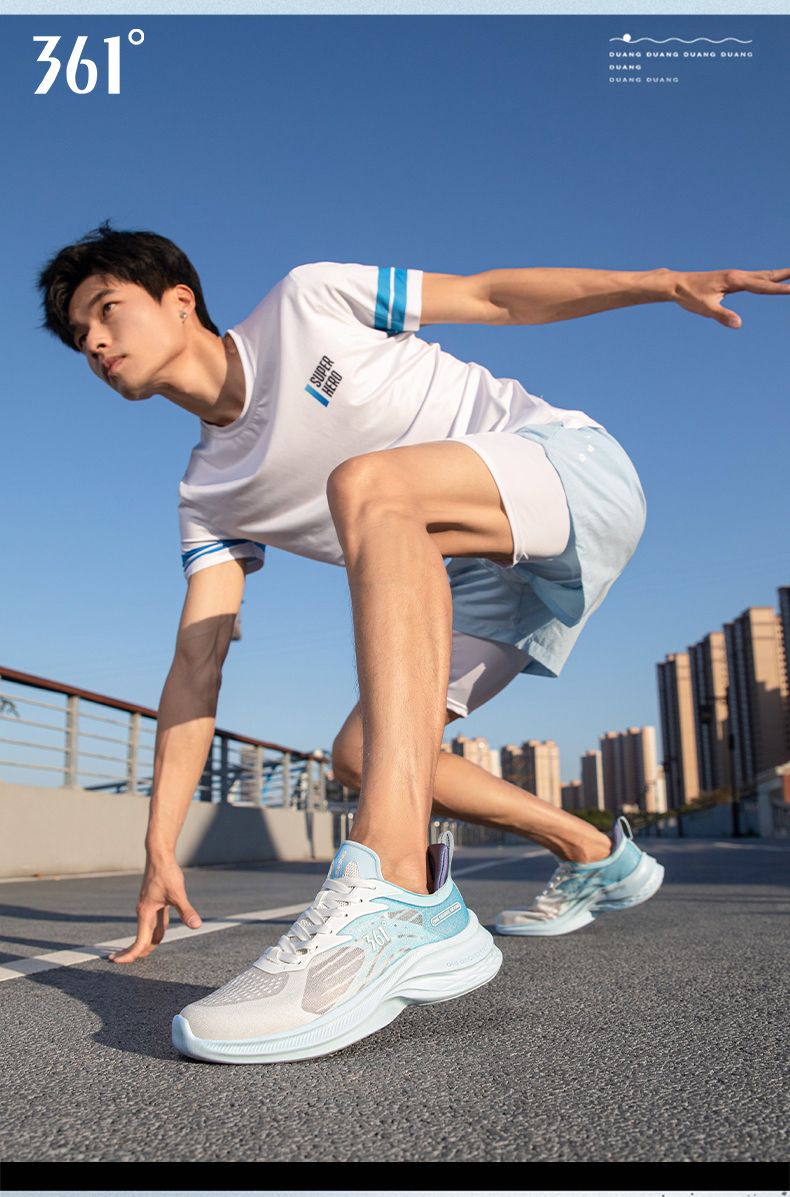 361 ° Speed for Men 2024 Summer New Shock Absorbent Trainer Aerobic Training Soft Bottom Running Shoes_voghion.com
