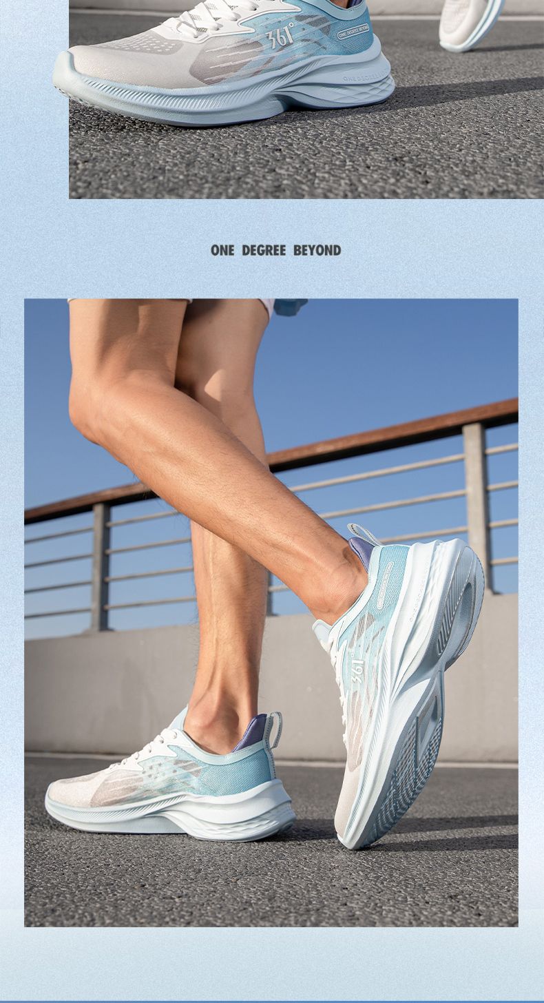 361 ° Speed for Men 2024 Summer New Shock Absorbent Trainer Aerobic Training Soft Bottom Running Shoes_voghion.com