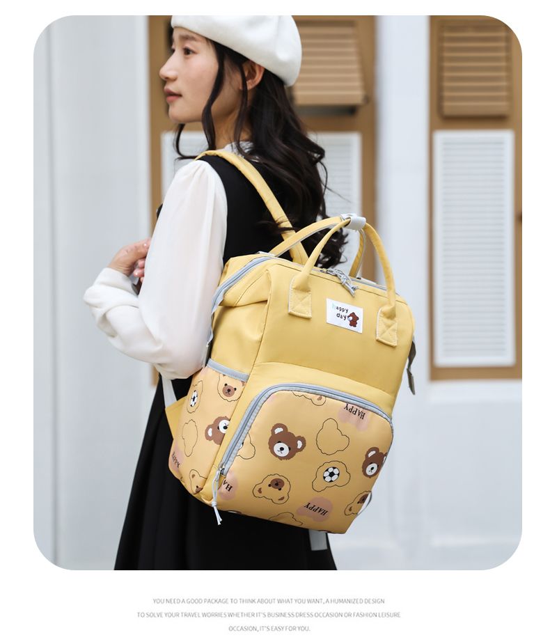 Large Capacity Maternity Backpack Multifunctional Shoulder Bag_voghion.com
