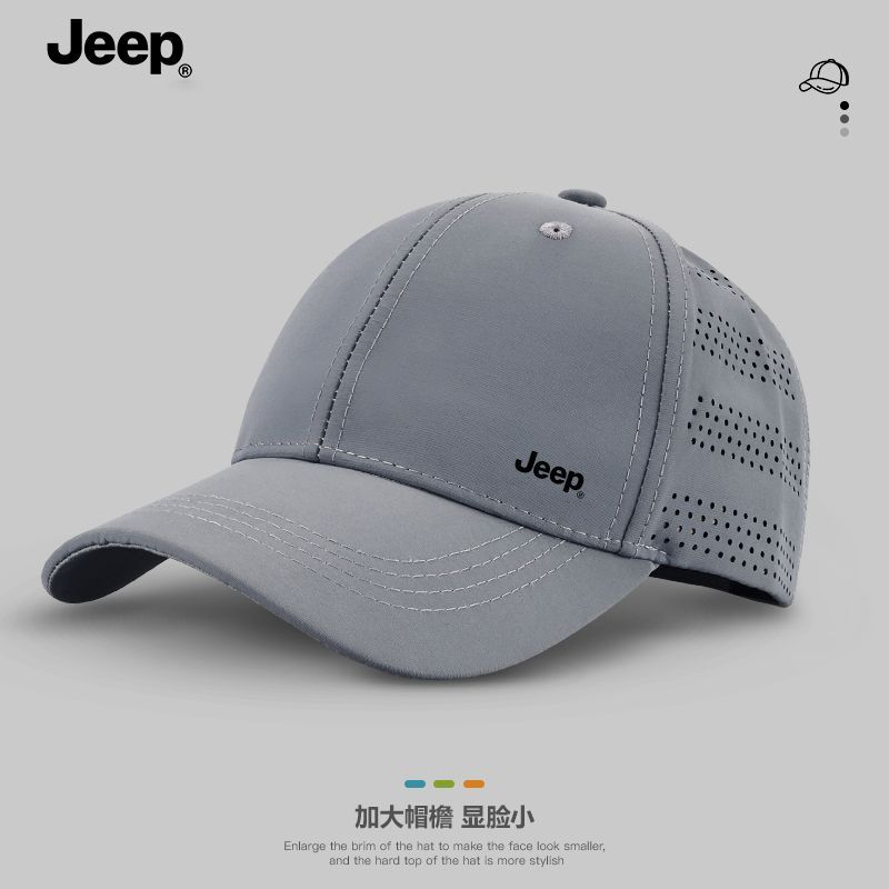 JEEP吉普男士夏季网眼棒球帽防晒遮阳速干透气鸭舌太阳帽子