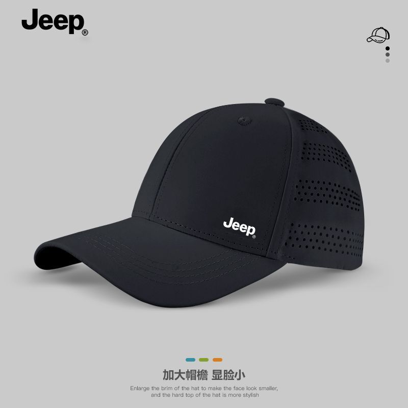 JEEP吉普男士夏季网眼棒球帽防晒遮阳速干透气鸭舌太阳帽子