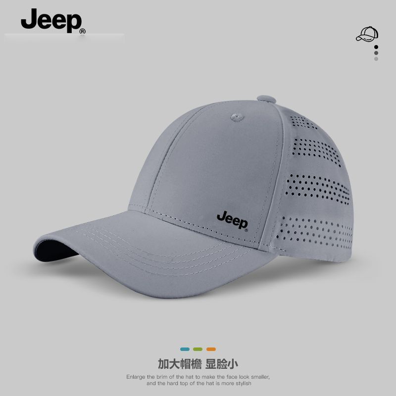 JEEP吉普男士夏季网眼棒球帽防晒遮阳速干透气鸭舌太阳帽子