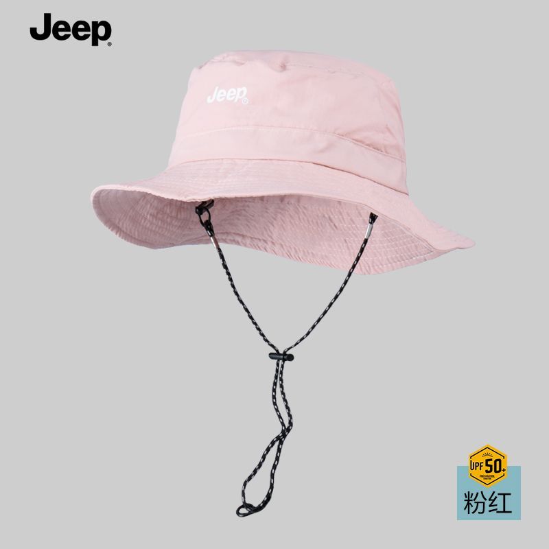 JEEP渔夫帽帽子防晒太阳帽夏季户外透气遮阳帽钓鱼登山紫外线薄款