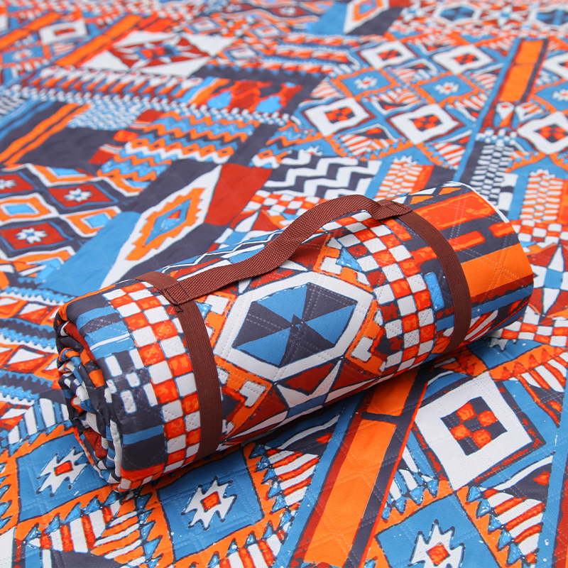 波西米亚超声波户外野餐垫防水防潮垫郊游帐篷垫子折叠露营帐篷垫