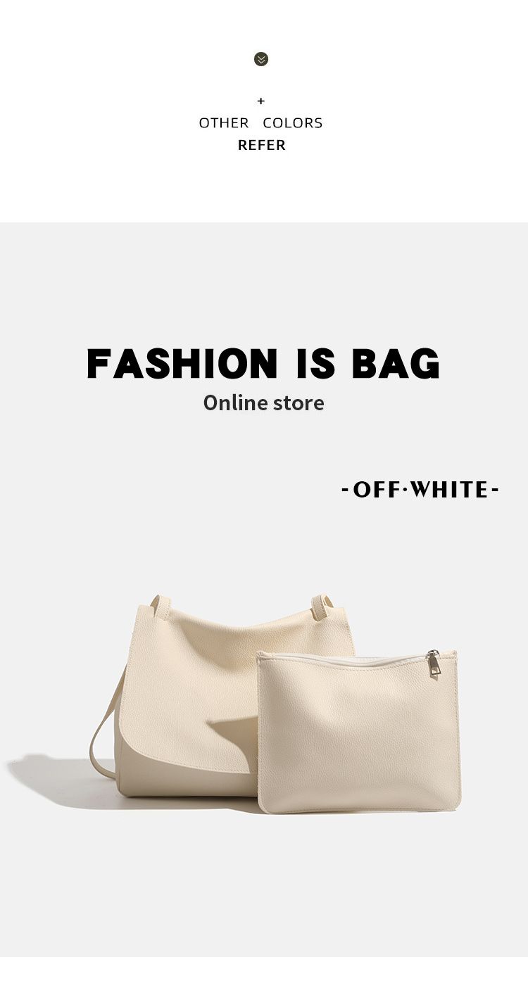 CHARHP&KEJNT2024 Nuova borsa a tracolla grande capacità per le donne, semplice borsa a tracolla singola_voghion.com