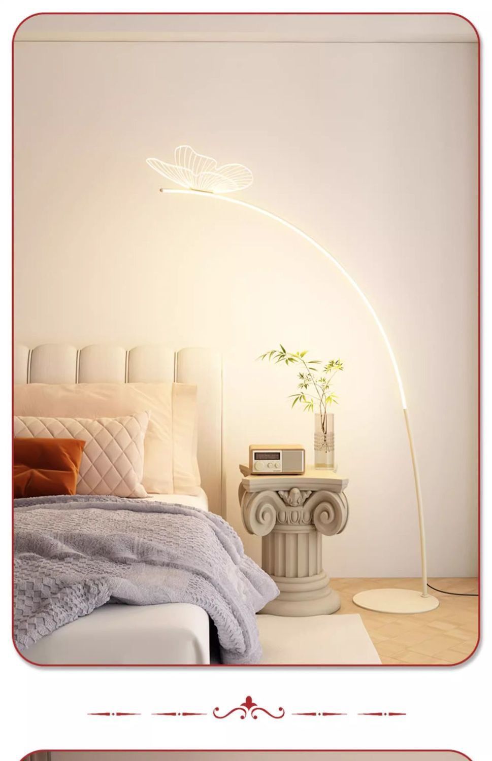 Diffusion en direct du sol du salon, atmosphère de pêche aux papillons, piano, protection des yeux, étude avancée, chambre à coucher, crème créative_voghion.com