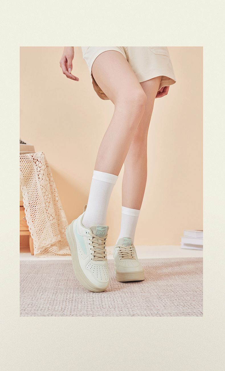 Hongxing Erke Play Cool 2.0 Automne/Hiver Femmes Fond Épais Décontracté Cuir Face Polyvalent_voghion.com