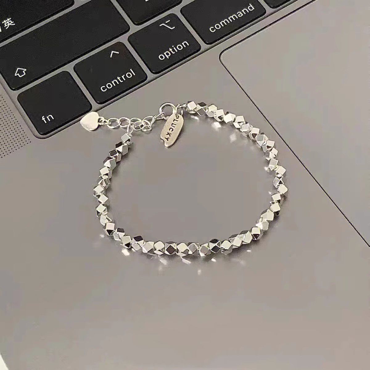 S925 Sterling Silber Glücksarmband Schlichtes Nischendesign_voghion.com