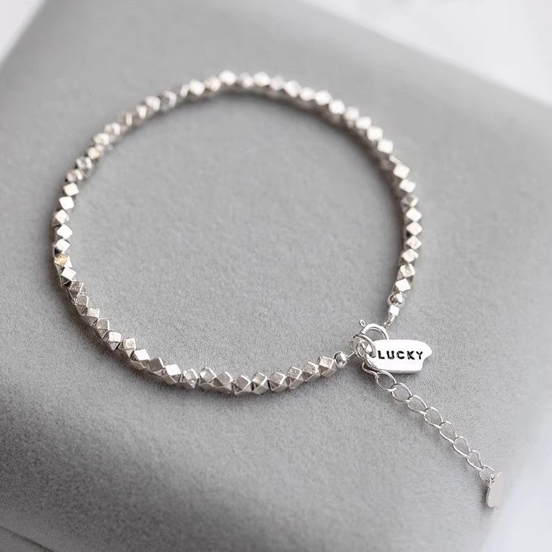S925 Sterling Silber Glücksarmband Schlichtes Nischendesign_voghion.com