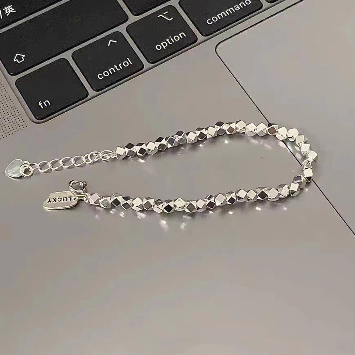S925 Sterling Silber Glücksarmband Schlichtes Nischendesign_voghion.com