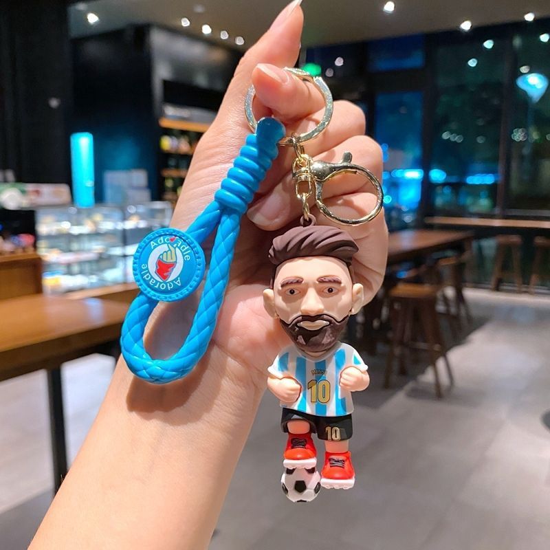 Brelok z figurką piłkarza messi do torebki i samochodu_voghion.com