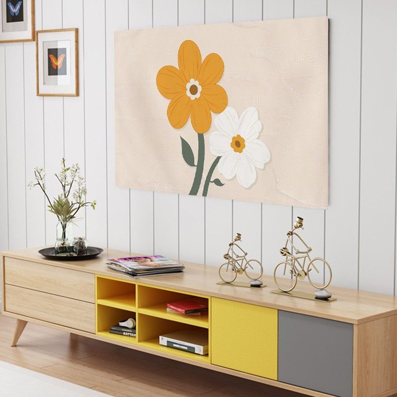 2024 New Modern Nordic High-End Simple TV Dust 65inch 75inch Cover Cloth_voghion.com