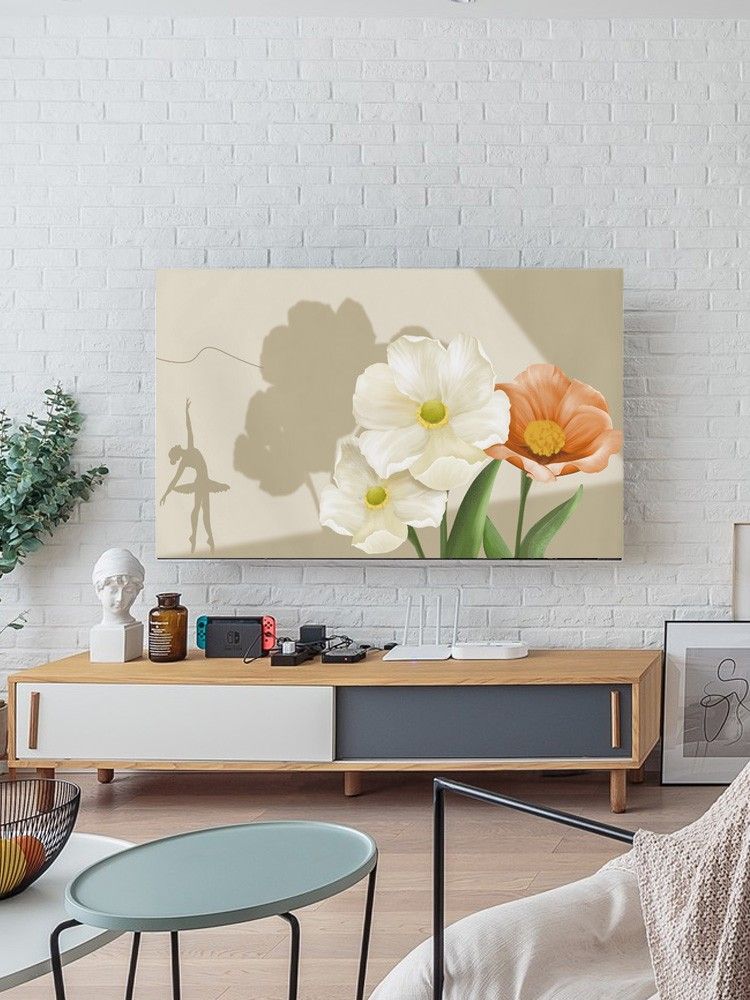 2024 New Modern Nordic High-End Simple TV Dust 65inch 75inch Cover Cloth_voghion.com