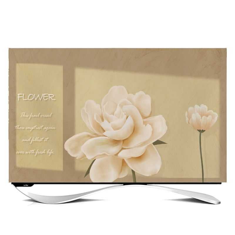 2024 New Modern Nordic High-End Simple TV Dust 65inch 75inch Cover Cloth_voghion.com