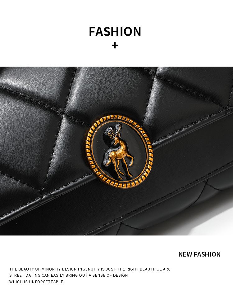 CHARHP&KEJNT nouveau sac à bandoulière simple à la mode, petit sac carré simple à bandoulière, sac à chaîne polyvalent pour femme_voghion.com