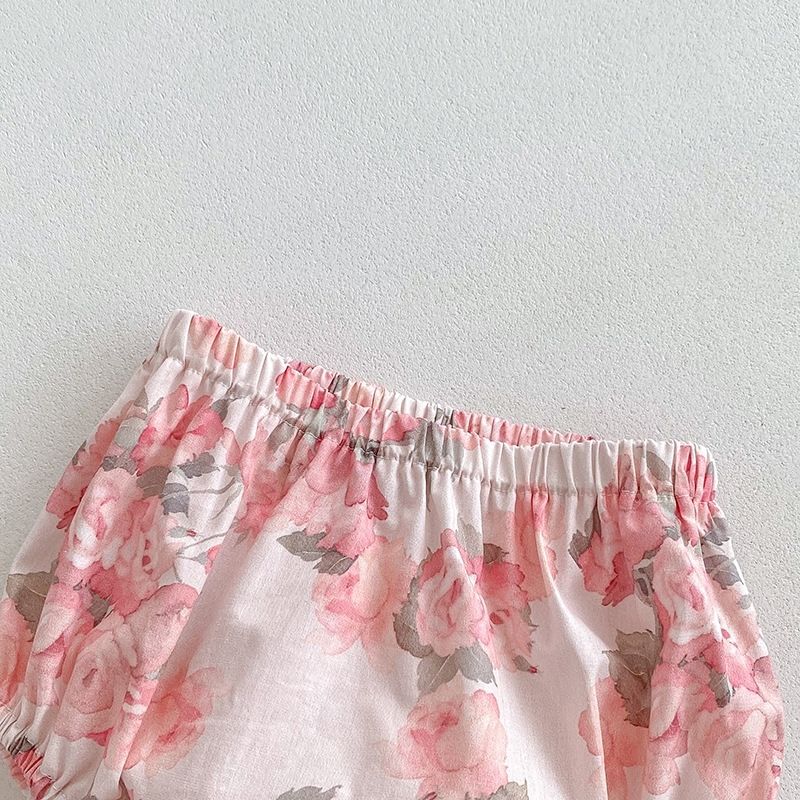 Blumen Flutter Strampler Für Baby Mädchen Sommer Freizeitkleid_voghion.com