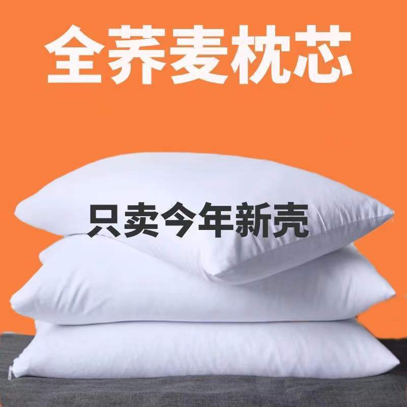 荞麦皮枕头纯荞麦壳枕成人颈椎枕全荞麦护颈枕芯荞麦枕头内胆高端