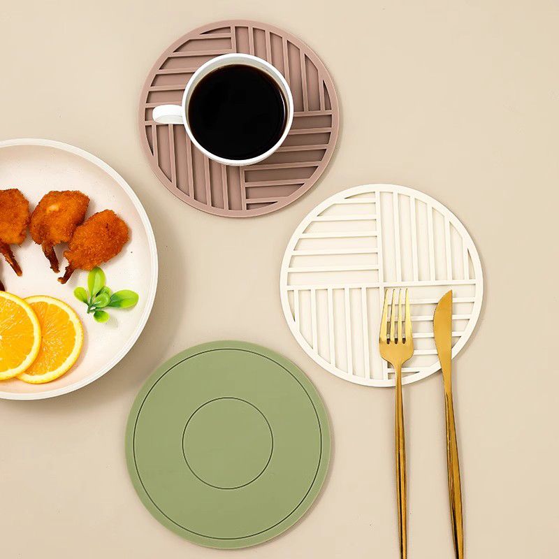 加厚硅胶隔热垫餐垫锅垫食品级杯垫砂锅垫厨房防烫隔热耐高温家用 图片 9