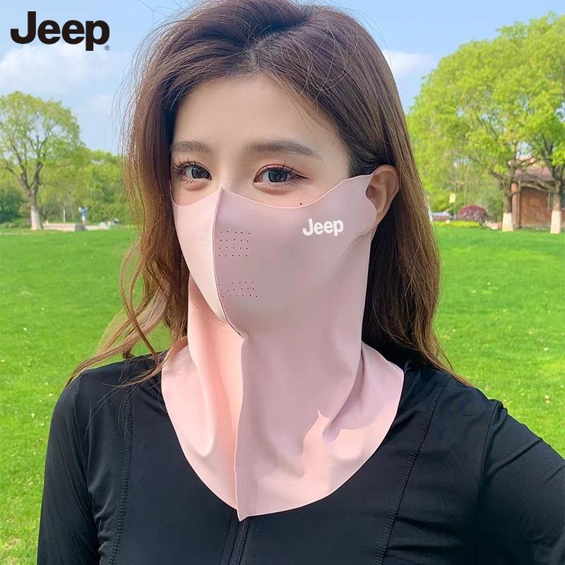 JEEP吉普防晒夏季户外紫外线钓鱼太阳帽遮脸面罩骑车遮阳帽空顶帽