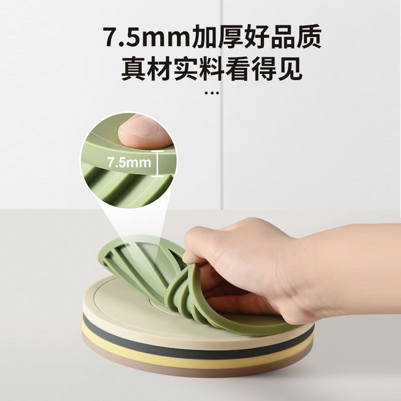 加厚硅胶隔热垫餐垫锅垫食品级杯垫砂锅垫厨房防烫隔热耐高温家用 图片 3