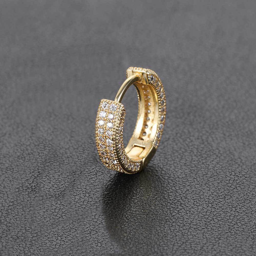 Orecchini a cerchio uomo di lusso con diamanti stile ins_voghion.com