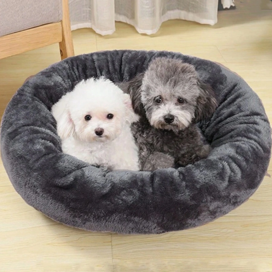 猫窝四季通用短毛北极绒舒适透气跨境热品狗狗睡窝小犬圆形