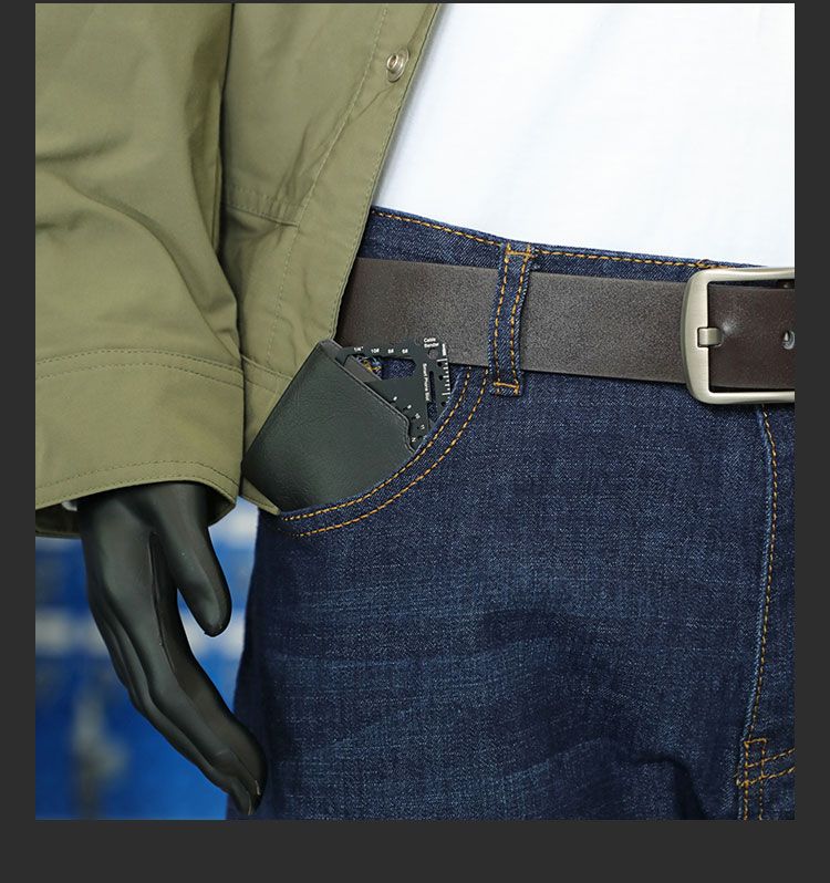 Stainless Steel Outdoor Multifunctional Card Tool Universal Utility_voghion.com